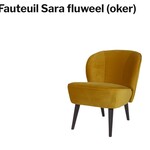 Fauteuil Sara fluweel (oker) KeyPro twv €239 Oker